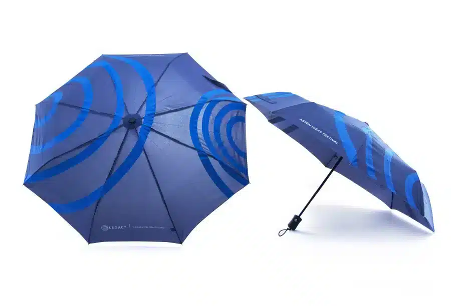 allover print logo umbrellas