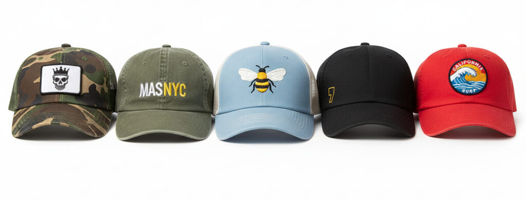 Assorted Custom Made Baseball Caps