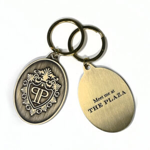 Molded Bronze Plaza Key Chain