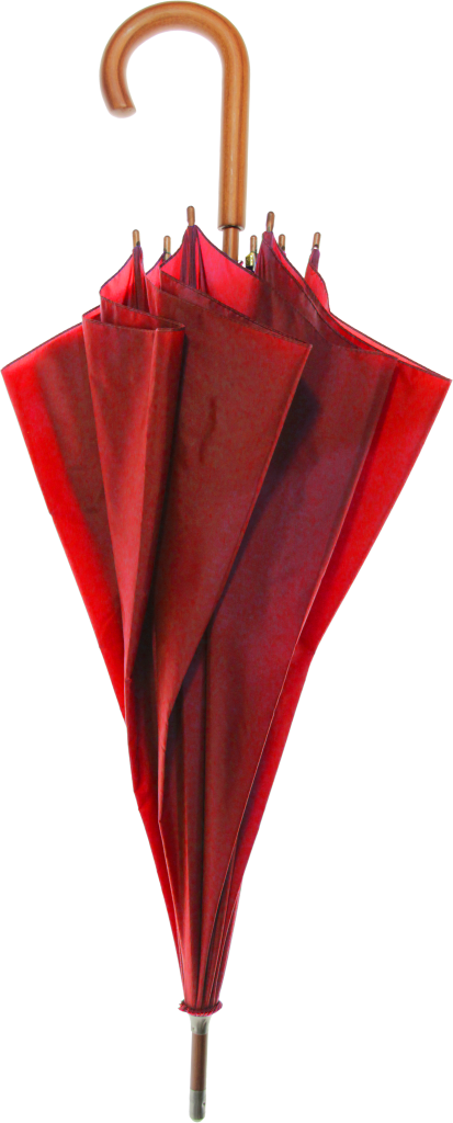 Red Logo Umbrella - Wood Frame