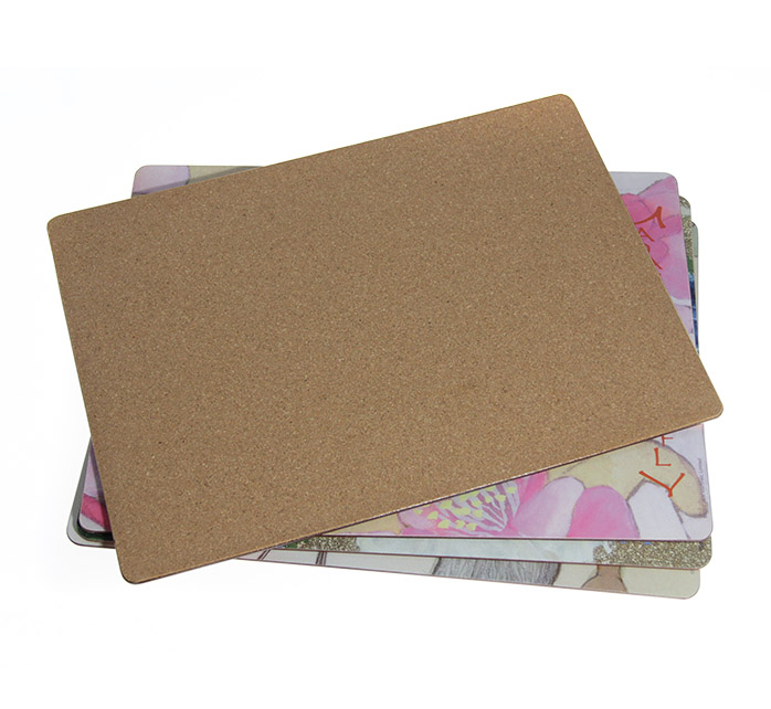 cork backed placemat back