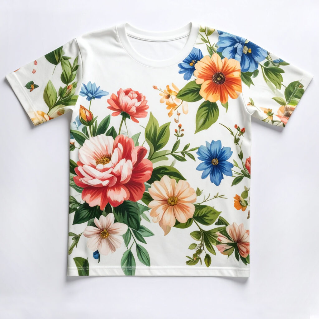 All Over Print Floral T-Shirt