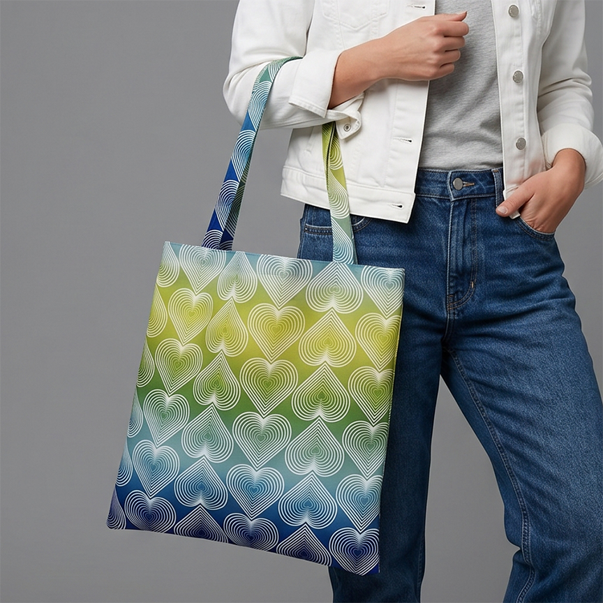 Poly Canvas Tote All Over Print