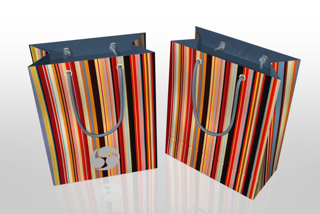 Custom Shopping Bag-Stripes