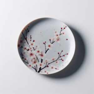 Melamine Cherry Blossom Plate