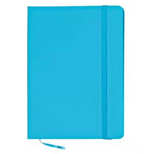 light blue notebook