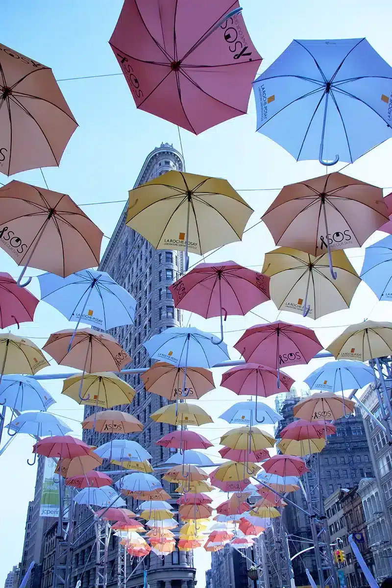 Umbrellas Overhead NYC