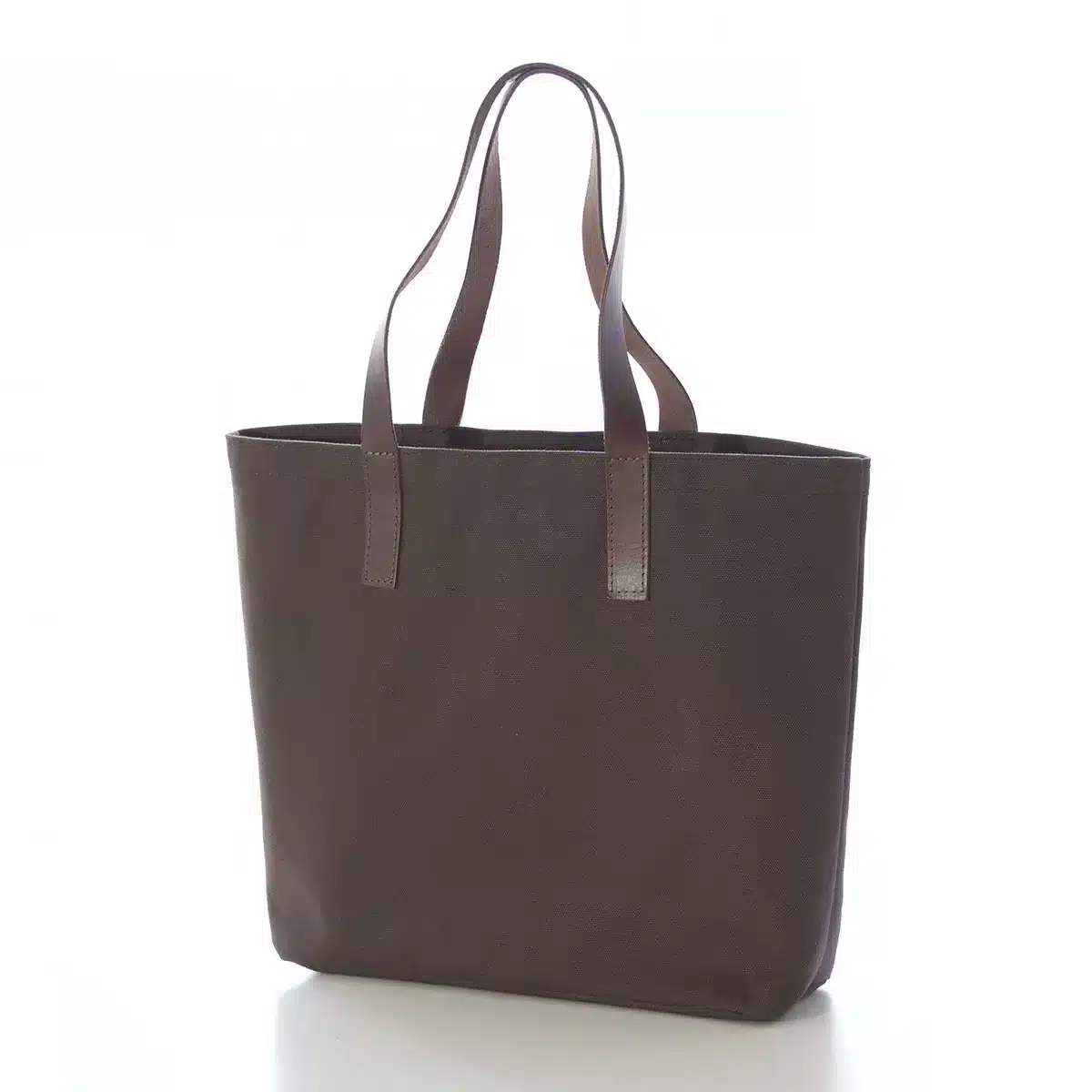 Canvas Tote with Leather Handles - made to order