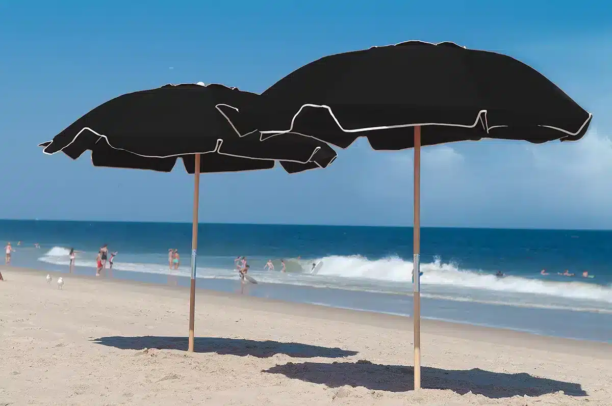 Custom Beach Umbrellas Navy