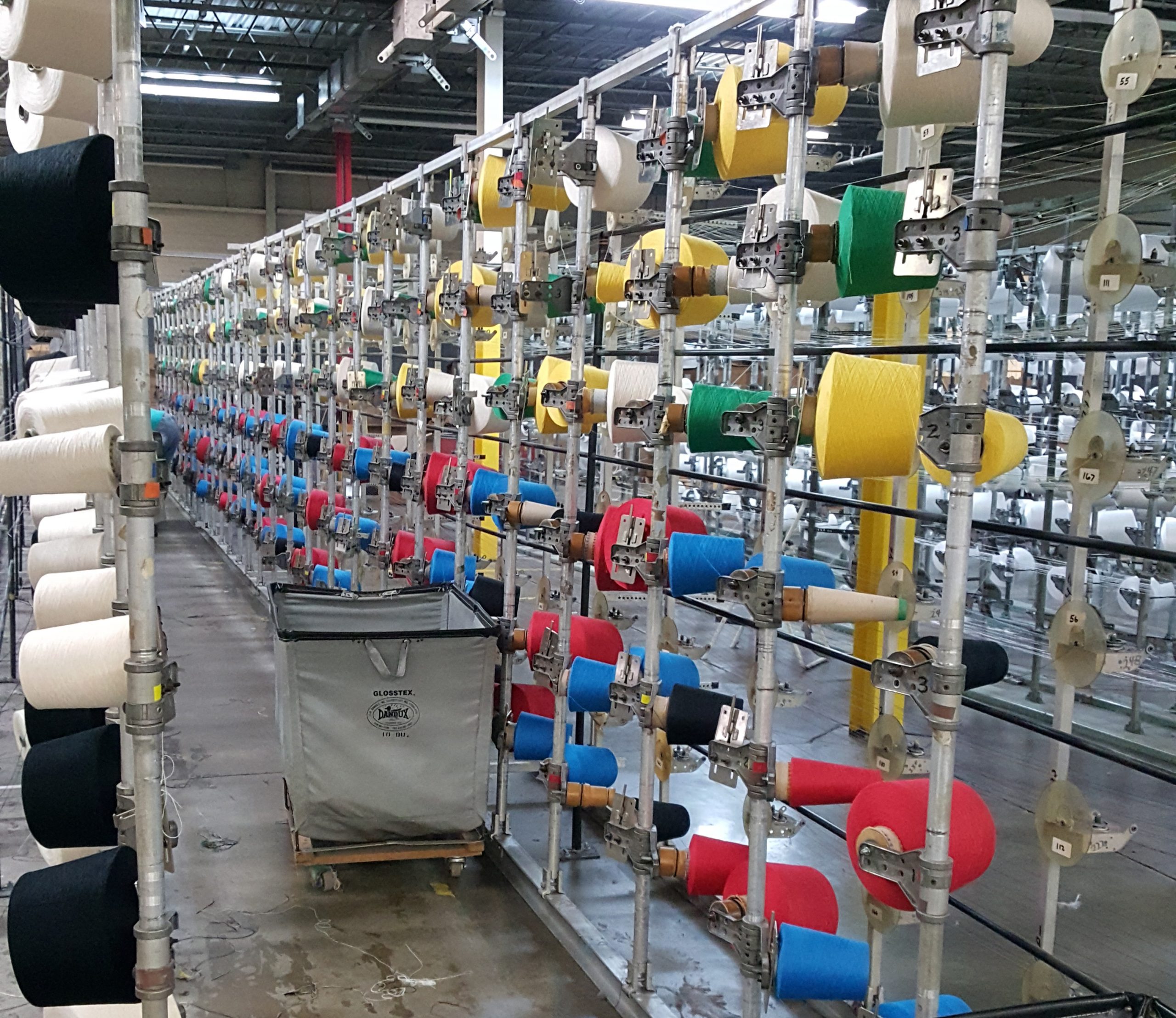 Warp Preparation for custom woven throws