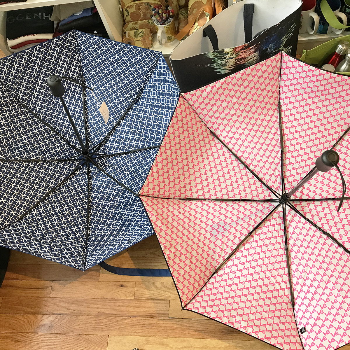 Interior Print Umbrellas in the Gouda showroom