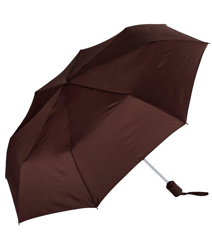Auto Open Compact Umbrella Brown