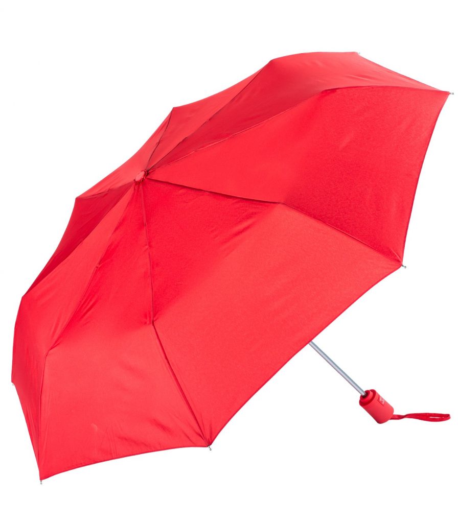 Auto Open Compact Umbrella. Red