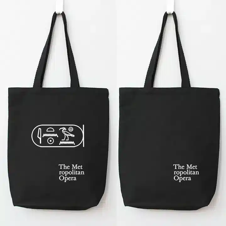Perfect Tote Black- front and back Black canvas