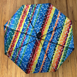 Full Color Interior Compact Umbrella