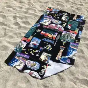 Custom Printed Beach Towels - Fiber Reactive Printing