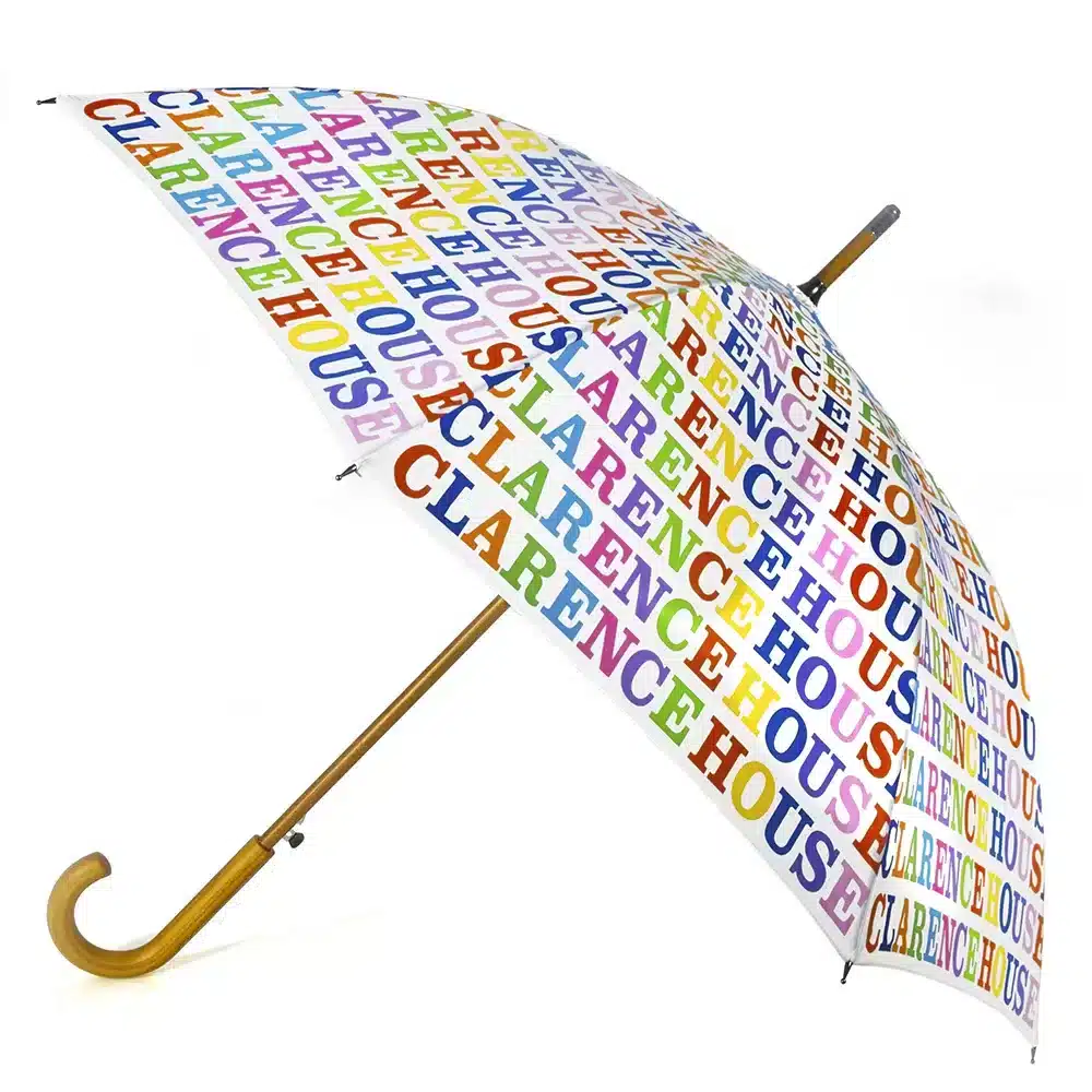 Clarence House Logo Pattern Umbrella