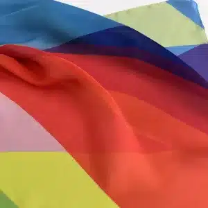 Silky feel polyester shawl detail