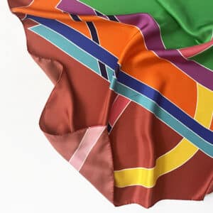 Back of Printed Scarf Detail