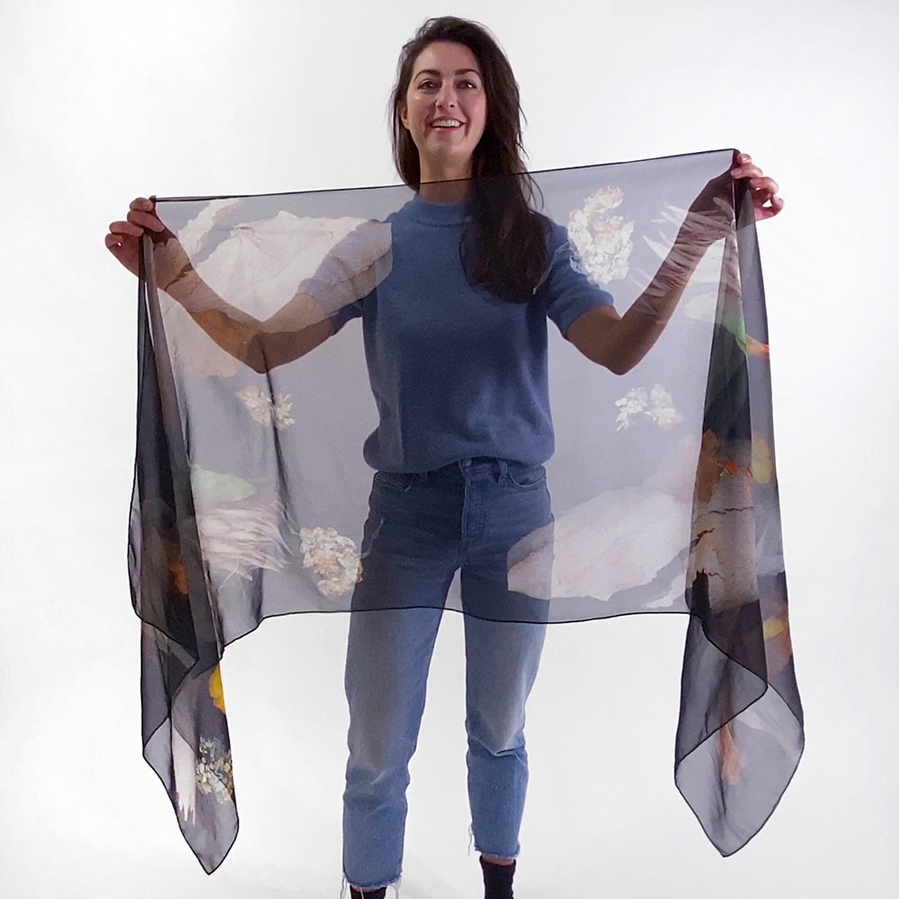 Georgette Silk shawl