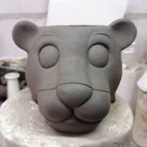 Front View Clay Sculpture