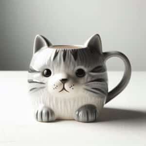 Tabby Cat Shaped Mug