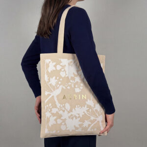 Foil Logo Aerin Tote on model