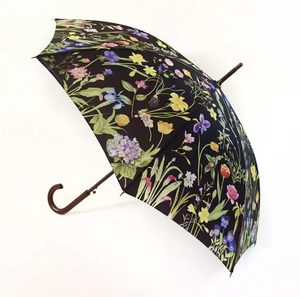 Custom Wood Frame Umbrellas with and All Over Print