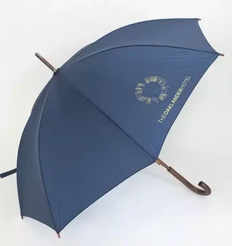 Classic Wood Frame Umbrella - Navy