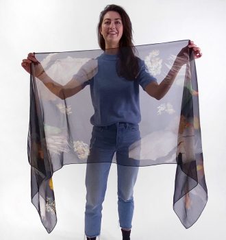 Georgette Silk shawl
