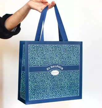 Paper Shopping Bag with Ribbon Handles