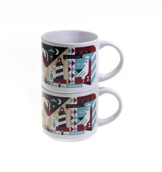 Custom Stacking Mugs