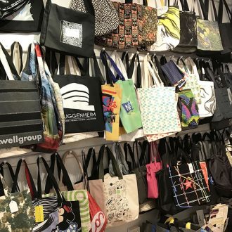 Tote Bag Wall Showroom